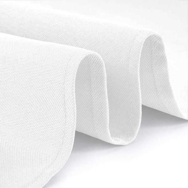 Classic White Tablecloth 90x132   White Table Clothes for 6 Foot Rectangle Tables 200 GSM Stain and Wrinkle Resistant Washable Fabric [2 Pack] - Image 3