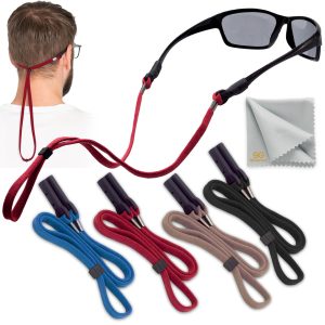 SIGONNAEye Glasses Holders Around Neck   Glasses Strap Anti Slip   Sunglasses Strap Holder for Men Women   Eyeglasses Strap Lanyard   Eyeglass Holder Strap Chain  4 Cords