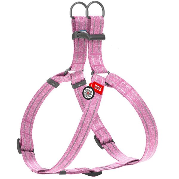 Re Cotton Dog Harness Eco Friendly Dog Harness for Small Dogs Medium & Large Dogs   Reflective Dog Harness with QR ID Tag   Puppy Harness with Adjustable Size for Male & Female Dogs