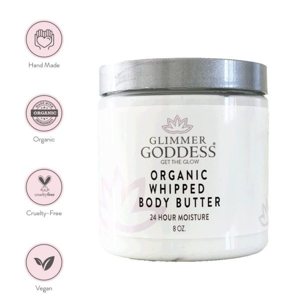 Organic Whipped Body Butter  Rosemary Mint Vegan 24 Hr Hydration Less Stretch Marks All Skin Types Child Safe Organic 8 oz - Image 4