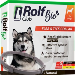 Natural Flea & Tick Collar for Dogs   6 Months Control of Best Prevention & Safe Treatment   Anti Fleas and Ticks Essential Oil Repellent (1 Count (Pack of 1))