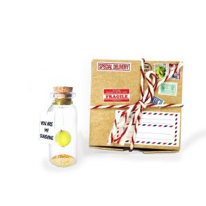 Tiny Magical Message in a Bottle Gift Idea   Classy Inspirational Gifts for Him and Her   Unique Presents for Women and Men (Yellow Sun   You Are My Sunshine in Craft Gift Box)