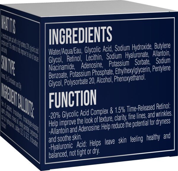 Glycolic Acid Pads 35%   Anti Aging Treatment for Clearer Smoother Skin   Glycolic Acid Peel Pads For Dark Spots Acne and Wrinkles   Infused with Hyaluronic Acid & Retinol   60 Pads - Image 2