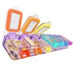 Pill Dispenser 7 Days Puprle