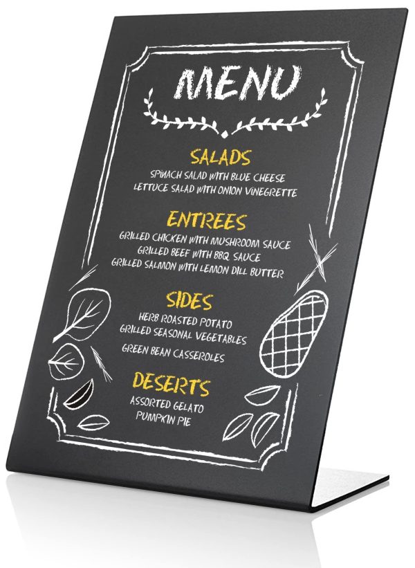 Small Tabletop Chalkboard Sign 6x8 inch   Mini Tabletop Chalkboard Sign   Small Blackboard with Stand   Chalkboard Stand Table   Black Table Menu Stand   Table Top Chalk Board   Table Top Chalk Easel - Image 4