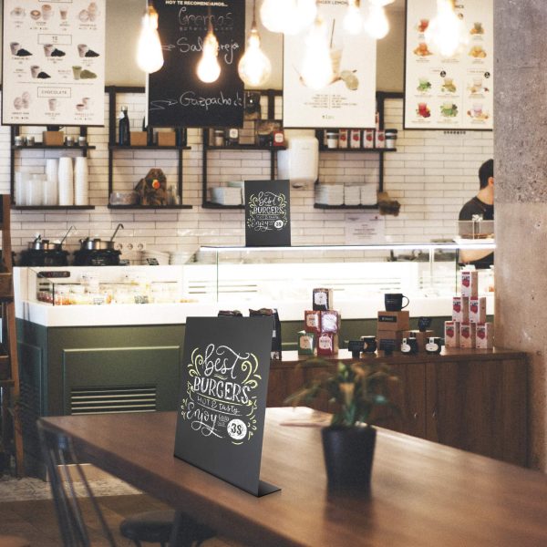 Small Tabletop Chalkboard Sign 6x8 inch   Mini Tabletop Chalkboard Sign   Small Blackboard with Stand   Chalkboard Stand Table   Black Table Menu Stand   Table Top Chalk Board   Table Top Chalk Easel - Image 9