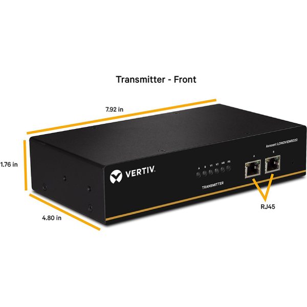 Vertiv Avocent LongView - Dual Monitor, USB, Audio, CATx up to 100m / 330ft - Image 4