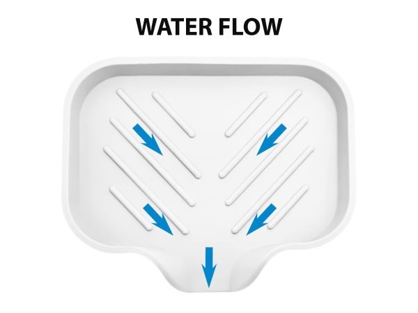 1 pcs White Silicone Soap Tray   Self Draining Soap Dish   Soap Holder Self Draining   Soap Dish for Bar Soap   Soap Dishes That Drain   Soap Dish for Sink   Organizer for Bathroom end Kitchen. - Image 4