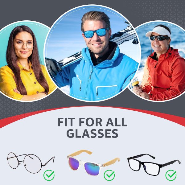 SIGONNA Glasses Strap Eyeglass Holder Band   No Tail Sunglasses Strap Sports for Men Women   Adjustable Eyeglasses Strap Lanyard 13” M   Anti Slip Eye Glasses Holders Around Neck Head 2 Pcs - Image 3