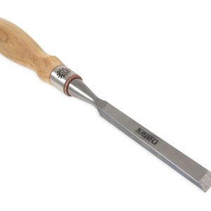 Richter Extra Bevel Edge Chisel with Cryogenic Treated Cr V Steel Hardened to HRc 62 Ergonomic Ash Handles Stainless Steel Ferrule (1 2 inch)