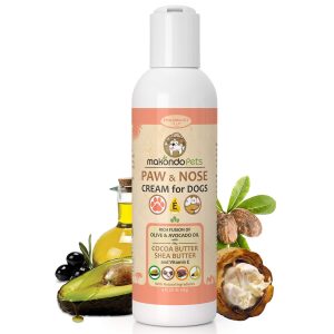 Natural Dog Paw Balm | Non Waxy Formula Dog Nose Balm & Snout Soother for Dogs. Our Paw Cream for Dogs is a Must in Dog Bathing Supplies | Ideal Dog & Cat Paw Balm to use After a paw Cleaner for Dogs