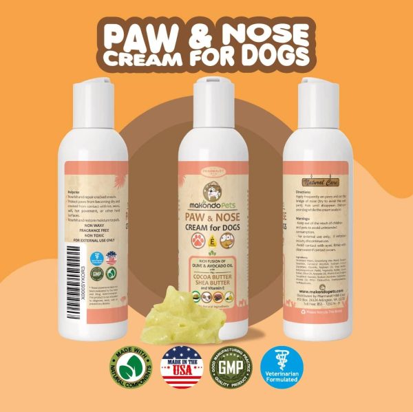 Natural Dog Paw Balm | Non Waxy Formula Dog Nose Balm & Snout Soother for Dogs. Our Paw Cream for Dogs is a Must in Dog Bathing Supplies | Ideal Dog & Cat Paw Balm to use After a paw Cleaner for Dogs - Image 7