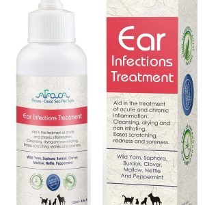 Arava Dog Ear Infection Treatment   First Aid in Acute & Chronic Inflammations   Anti Itch Effective Ear Cleaner   Pet Otic Ear Care Solution