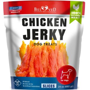 Chicken Jerky Dog Treats 1.5 Lb   Human Grade Pet Snacks & Grain Free Organic Meat   All Natural High Protein Dried Strips   Best Chews for Training Small & Large Dogs   Bulk Soft Pack Made for USA