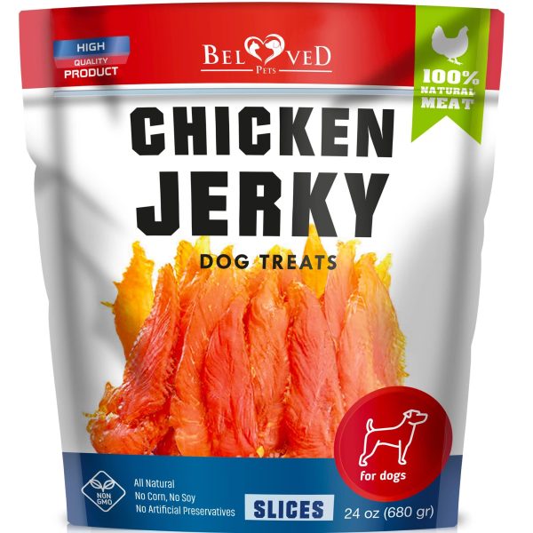 Chicken Jerky Dog Treats 1.5 Lb   Human Grade Pet Snacks & Grain Free Organic Meat   All Natural High Protein Dried Strips   Best Chews for Training Small & Large Dogs   Bulk Soft Pack Made for USA