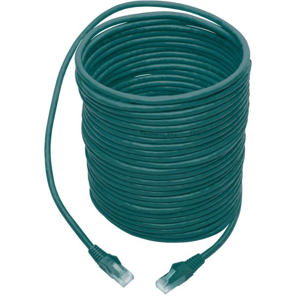 Eaton Tripp Lite Series Cat6 Gigabit Snagless Molded (UTP) Ethernet Cable (RJ45 M/M), PoE, Green, 35 ft. (10.67 m) - Image 2