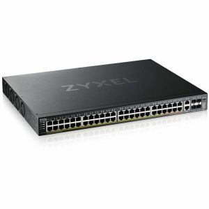 ZYXEL XGS2220-54HP 48-Port Gigabit L3 Managed and Nebula Pro Cloud Managed Switch | 40 PoE+ / 10 PoE++ Ports at 600W with 4 SFP+ 10G Uplinks and 2 10G Ethernet Ports