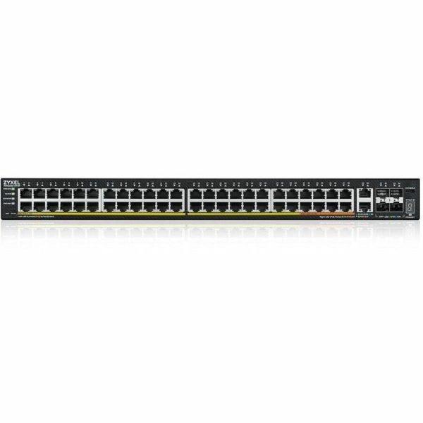 ZYXEL XGS2220-54HP 48-Port Gigabit L3 Managed and Nebula Pro Cloud Managed Switch | 40 PoE+ / 10 PoE++ Ports at 600W with 4 SFP+ 10G Uplinks and 2 10G Ethernet Ports - Image 2