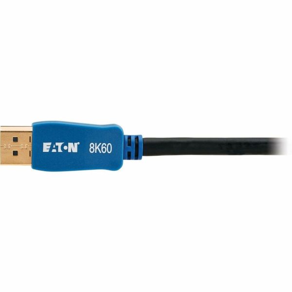 Eaton Tripp Lite Series DisplayPort Cable with Latching Connectors (M/M), 8K 60 Hz, HDR, HBR3, 4:4:4, HDCP 2.2, 15 ft. (4.6 m), Black - Image 5