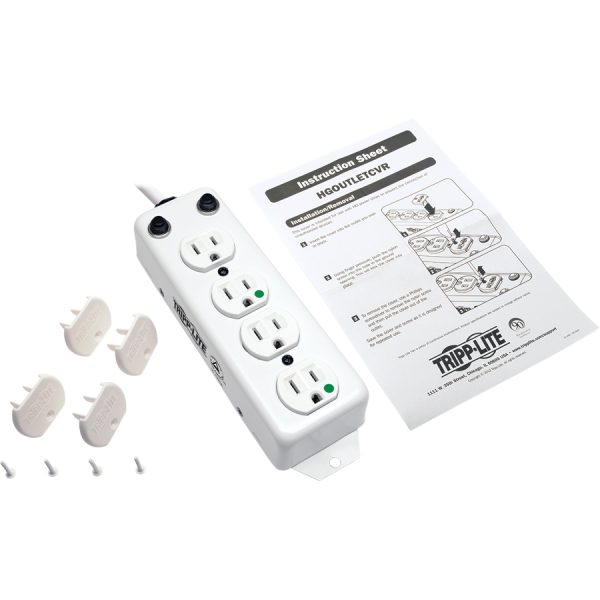 Eaton Tripp Lite Series Safe-IT UL 1363A Medical-Grade Power Strip for Patient-Care Vicinity, 4 Hospital-Grade Outlets, 15 ft. Right-Angle Cord - Image 5