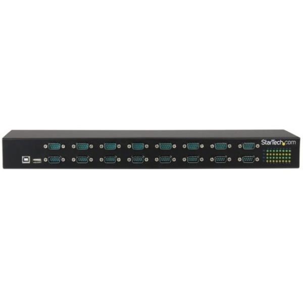 StarTech.com USB to Serial Hub - 16 Port - COM Port Retention - Rack Mount and Daisy Chainable - USB to RS232 Hub - Image 4