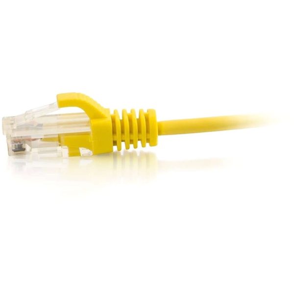 C2G 10ft Cat6 Ethernet Cable - Slim - Snagless Unshielded (UTP) - Yellow - Image 2