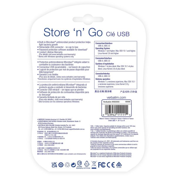 16GB Store 'n' Go® USB Flash Drive - 2pk - Blue, Green - Image 9