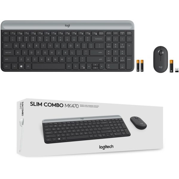 Logitech MK470 Slim Wireless Keyboard and Mouse Combo - Modern Compact Layout, Ultra Quiet - Off White - Image 10