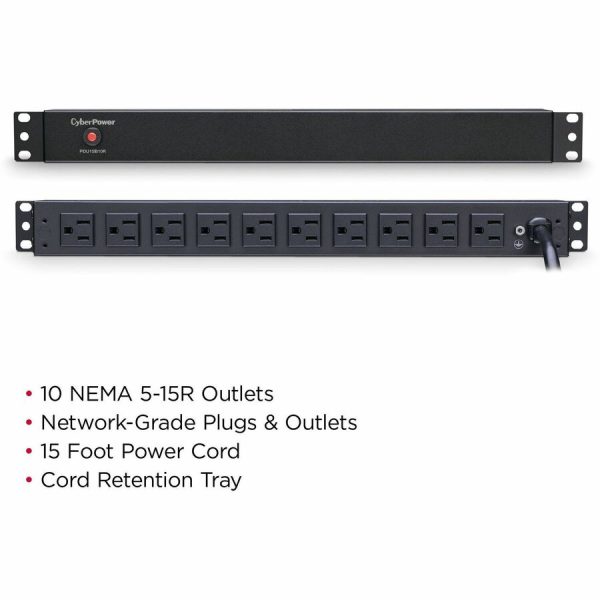 CyberPower PDU15B10R 100 - 125 VAC 15A Basic PDU - Image 2