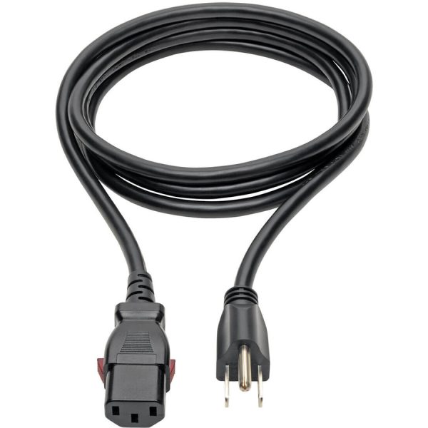 Eaton Tripp Lite Series Computer Power Cord, NEMA 5-15P to Locking C13 - 10A, 125V, 18 AWG, 6 ft. (1.83 m) - Image 2
