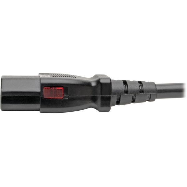 Eaton Tripp Lite Series Computer Power Cord, NEMA 5-15P to Locking C13 - 10A, 125V, 18 AWG, 6 ft. (1.83 m) - Image 4