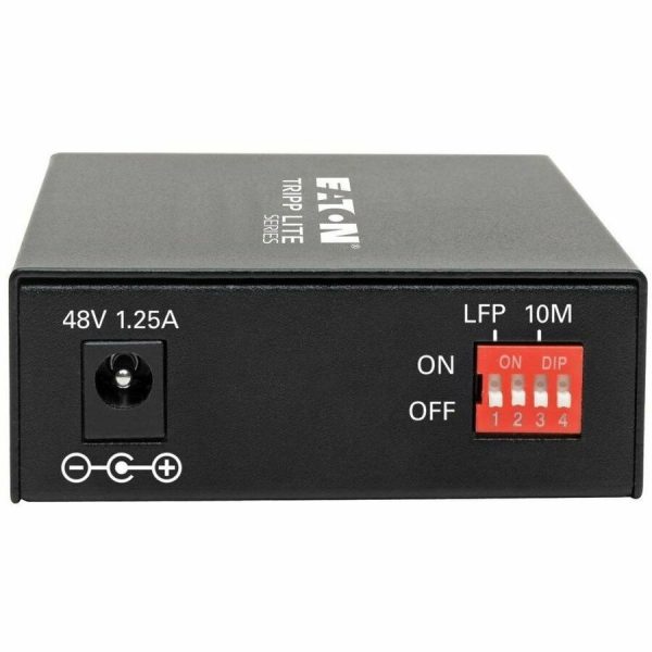 Eaton Tripp Lite Series Gigabit Multimode Fiber to Ethernet Media Converter, POE+ - 10/100/1000 SC, 1310 nm, 2 km (1.2 mi.) - Image 2