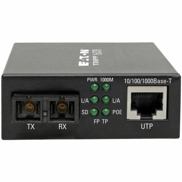 Eaton Tripp Lite Series Gigabit Multimode Fiber to Ethernet Media Converter, POE+ - 10/100/1000 SC, 1310 nm, 2 km (1.2 mi.) - Image 3