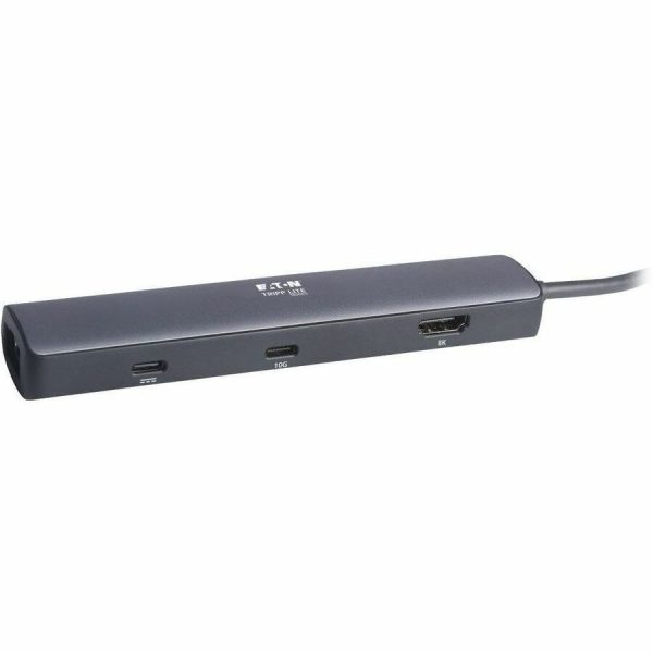 Eaton Tripp Lite Series USB-C Mini Dock and Multiport Adapter - 8K HDMI, USB 3.x Gen 2 (10Gbps) Hub Ports, Gigabit Ethernet, 100W PD Charging, HDR, HDCP 2.3 - Image 4