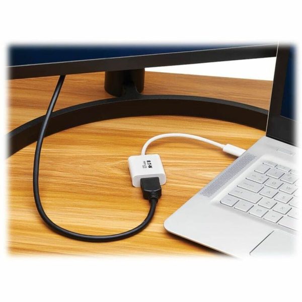 Eaton Tripp Lite Series USB-C to HDMI Adapter (M/F) - 8K 60 Hz, HDR, 4:4:4, HDCP 2.3, White - Image 2