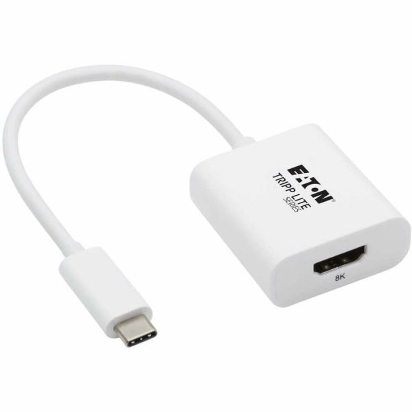 Eaton Tripp Lite Series USB-C to HDMI Adapter (M/F) - 8K 60 Hz, HDR, 4:4:4, HDCP 2.3, White - Image 8