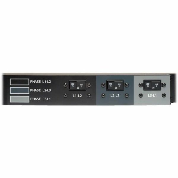 Eaton Tripp Lite Series 3-Phase Local Metered PDU, 8.6 kW, 45 208V outlets (36 C13, 9 C19), 6 ft. (1.83 m) NEMA L21-30P Input connection, TAA Compliant - Image 7