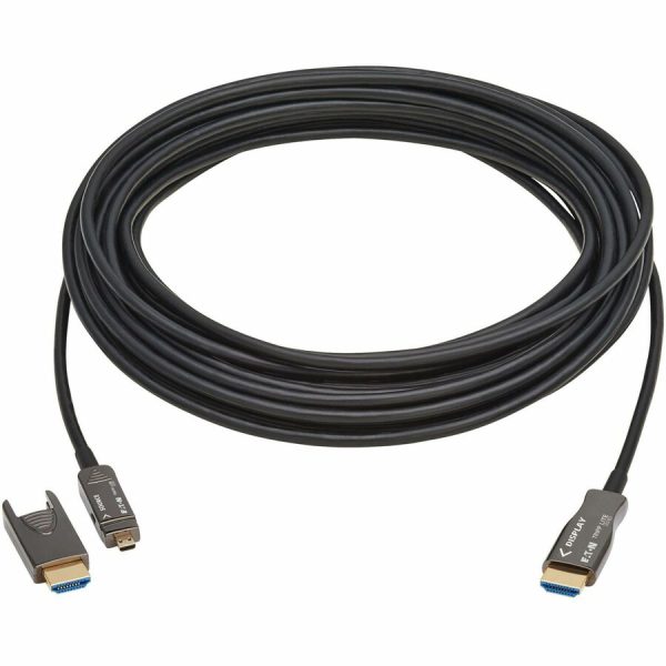 Eaton Tripp Lite series 8K HDMI Fiber Active Optical Cable (AOC) - 8K UHD @ 60 Hz, HDR, Detachable Connector, M/M, Black, 10 m (33 ft.) - Image 4