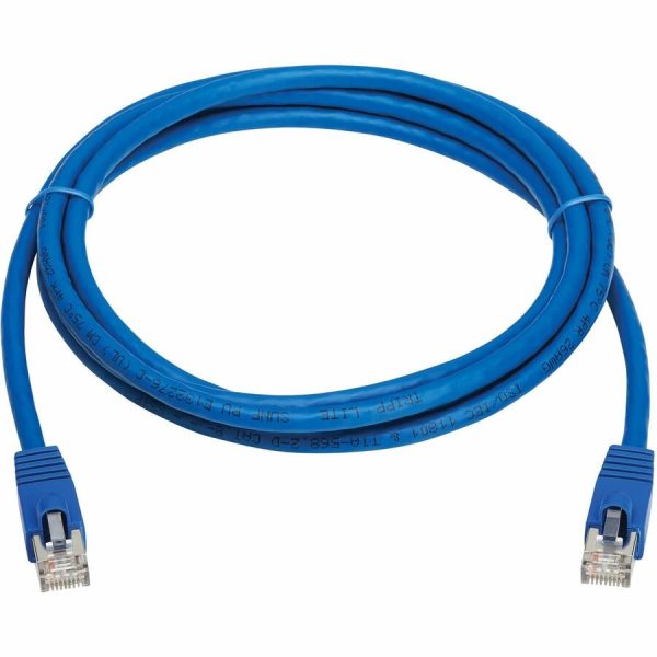 Eaton Tripp Lite Series Cat8 40G Snagless SSTP Ethernet Cable (RJ45 M/M), PoE, Blue, 7 ft. (2.1 m) - Image 2