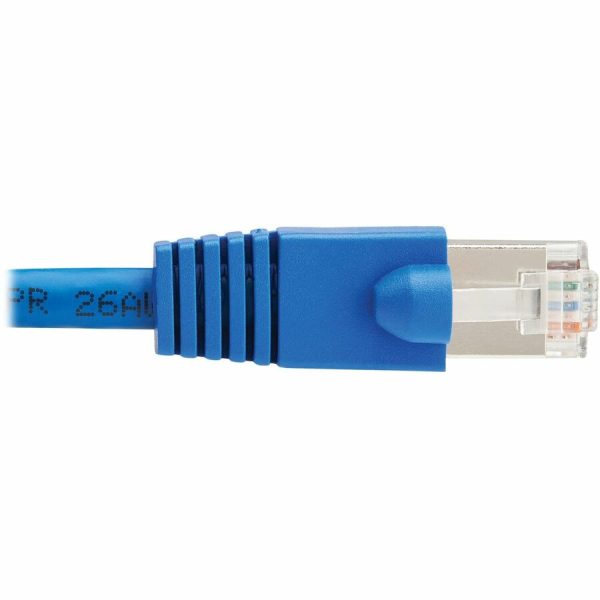 Eaton Tripp Lite Series Cat8 40G Snagless SSTP Ethernet Cable (RJ45 M/M), PoE, Blue, 7 ft. (2.1 m) - Image 3