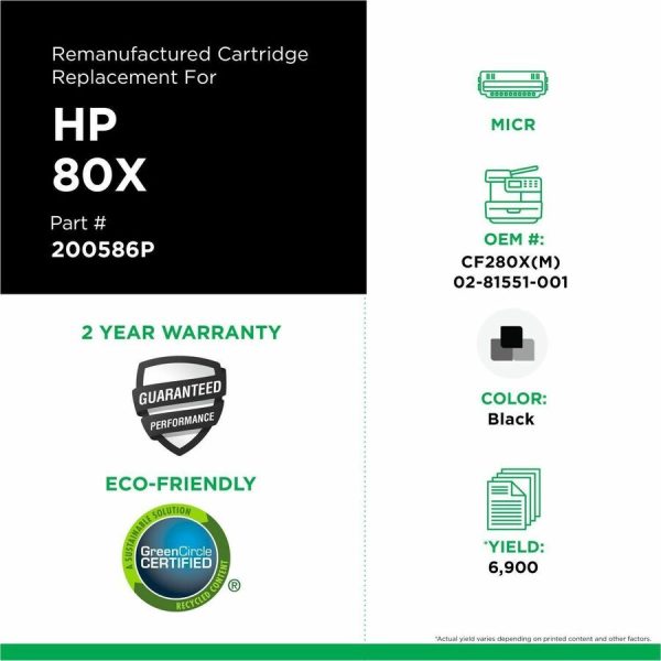 Clover Imaging Remanufactured High Yield MICR Toner Cartridge for HP CF280X, TROY 02-81551-001 - Image 3