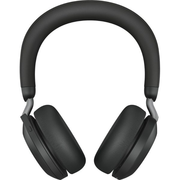 Jabra Evolve2 75 Wireless On-ear Stereo Headset - USB-A - Unified Communication - With Charging Stand - Black - Binaural - Ear-cup - 3000 cm - Bluetooth - 20 Hz to 20 kHz - MEMS Technology Microphone - Noise Cancelling - Image 11