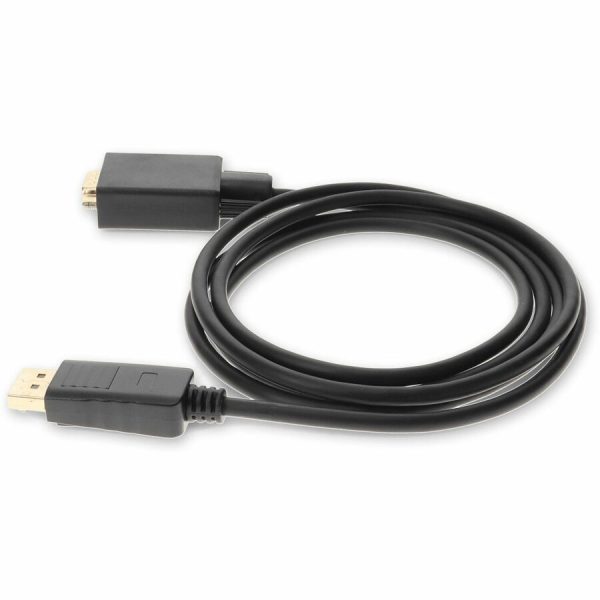 5PK 6ft DisplayPort 1.2 Male to VGA Male Black Cables For Resolution Up to 1920x1200 (WUXGA) - Image 2