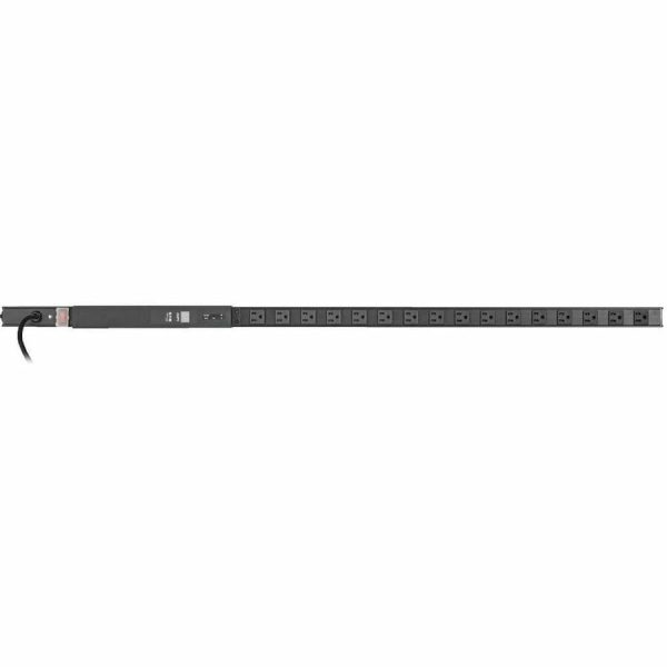 Eaton Tripp Lite Series 1.44kW Single-Phase Local Metered PDU with ISOBAR Surge Protection, 120V, 3840 Joules, 16 NEMA 5-15R Outlets, 5-15P Input, 15 ft. Cord, 0U Vertical - Image 4