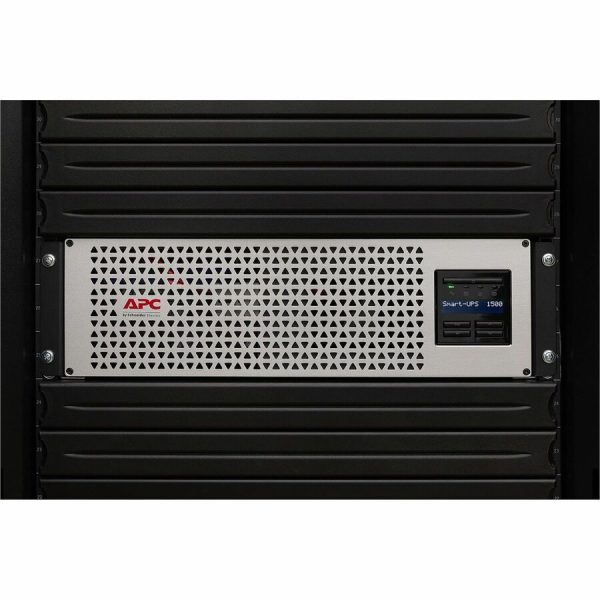 APC Smart-UPS, Line Interactive, 1500VA, Lithium-ion, Rackmount 3U, 120V, 6x NEMA 5-15R outlets, SmartConnect Port+Network Card, Short Depth, AVR, LCD - Image 2