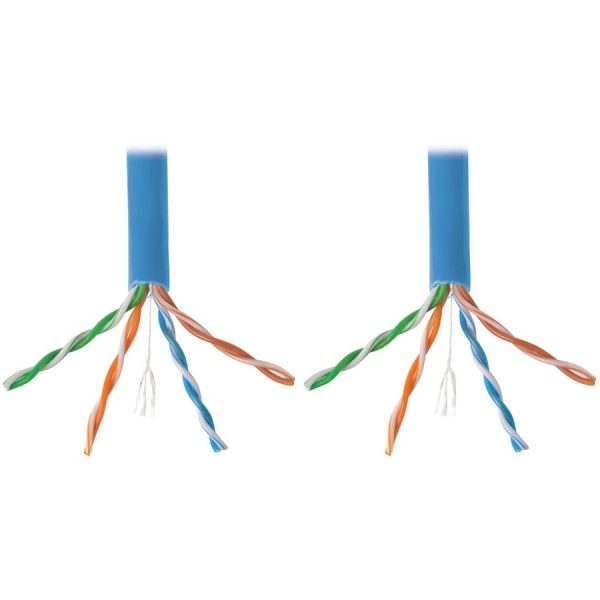 Eaton Tripp Lite Series Cat6 Gigabit Bulk UTP Stranded 24 AWG CMR PVC Cable, Blue, 1000 ft. (304.8 m) - Image 3