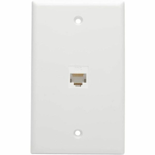 Eaton Tripp Lite Series Cat6a Straight-Through Modular In-Line Snap-In Coupler with 90-Degree Down-Angled Port, White (RJ45 F/F), TAA - Image 3