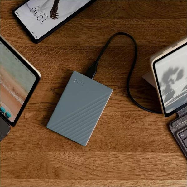 WD My Passport WDBY3J0060BGY-WESN 6 TB Portable Hard Drive - External - Silicon Gray - Image 4