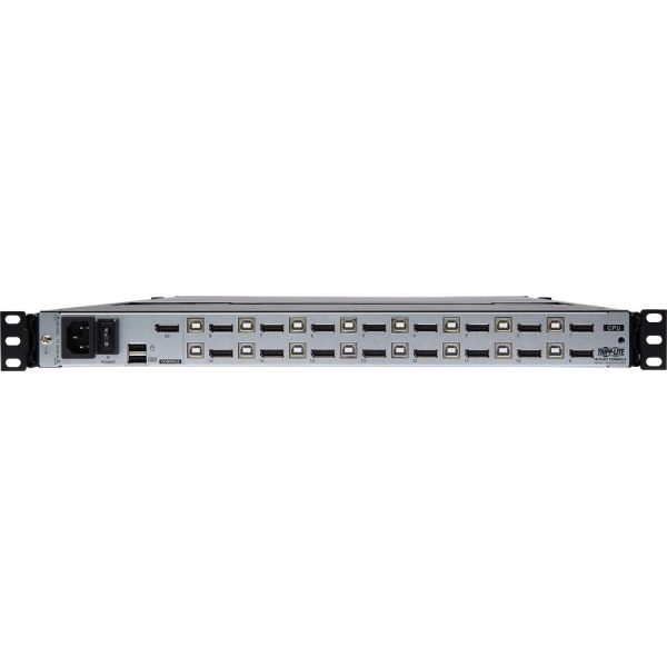 Eaton Tripp Lite Series NetDirector 16-Port DisplayPort KVM Switch Console with 17 in. LCD, IP Remote Access, Dual Rail, 1U Rack-Mount, TAA - Image 2