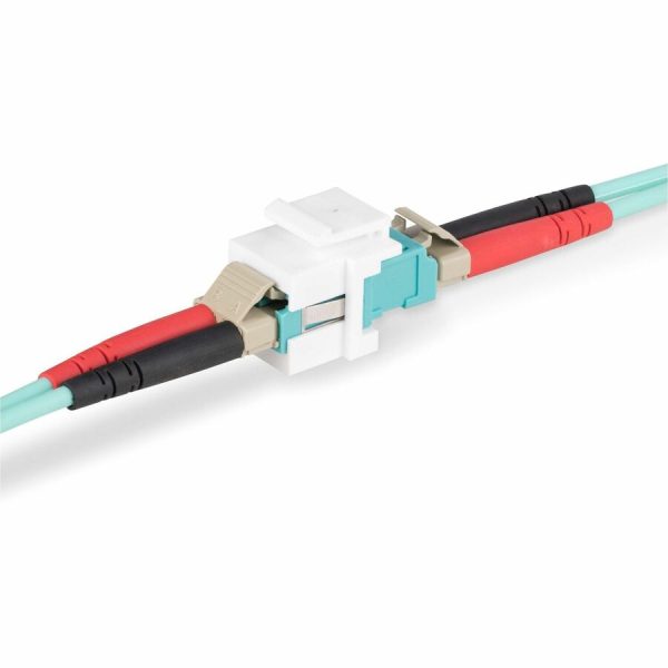 StarTech.com LC to LC Coupler, LC Fiber Coupler, LC/UPC Duplex Keystone Jack, Fiber Optic Keystone Coupler for Patch Panel - Image 8
